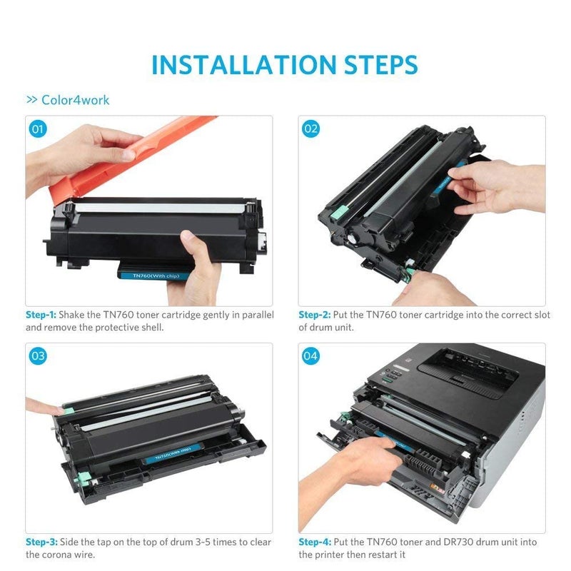 Color4work Compatible Drum Unit Brother DR730 DR-730 Imaging Drum 1-Pack, use for Brother HL-L2350DW DCP-L2550DW MFC-L2710DW MFC-L2750DW HL-L2395DW HL-L2390DW HL-L2370DW Printer - Image 4